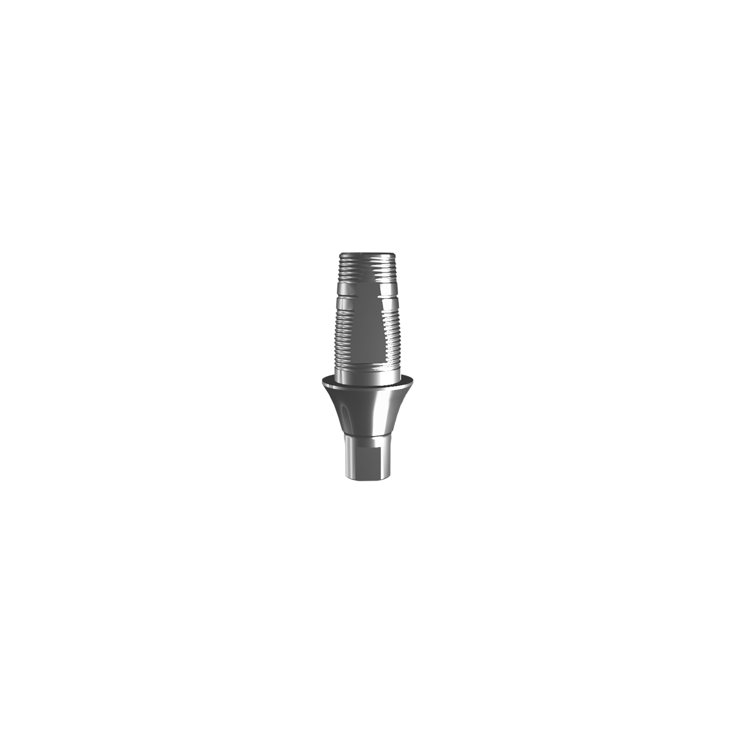 Titanium base, GeoMedi compatible NC (H 2,0 mm) for single.