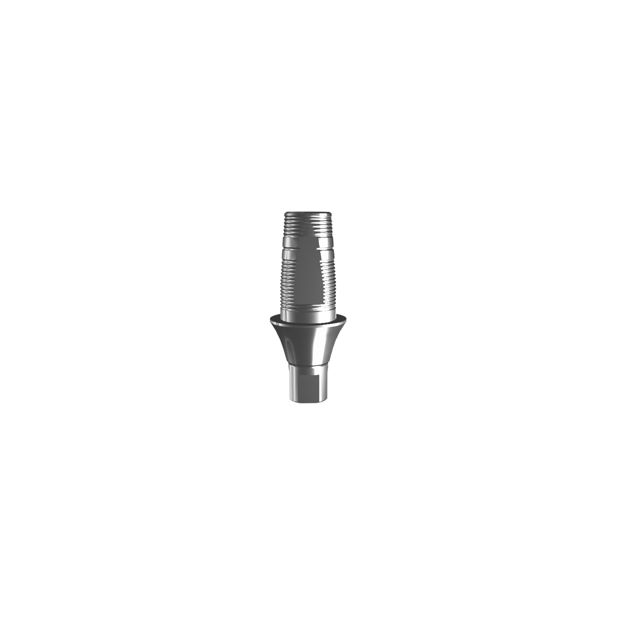 Titanium base, GeoMedi compatible NC (H 2,0 mm) for single.