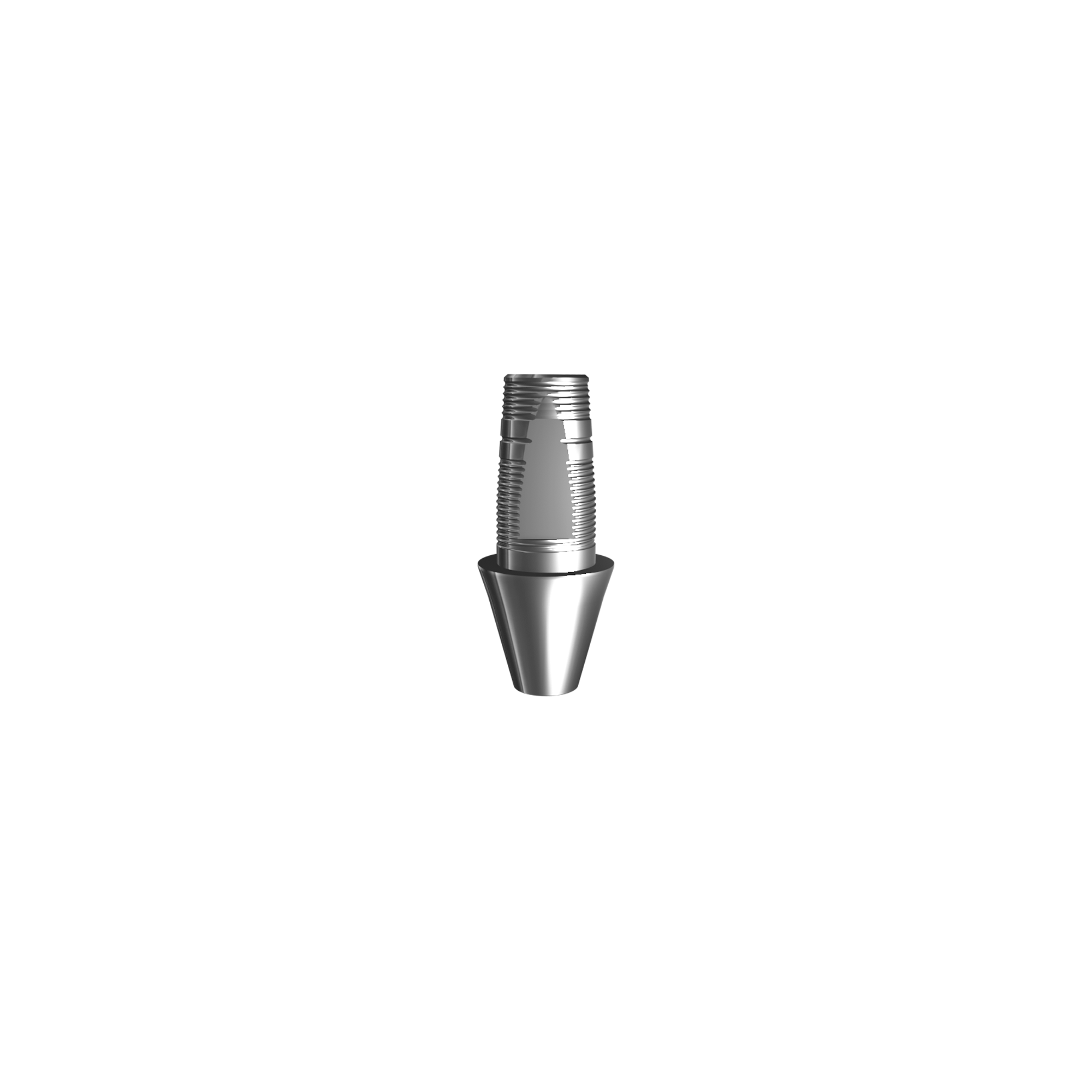 Titanium base, GeoMedi compatible NC (H 3,0 mm) for bridge.