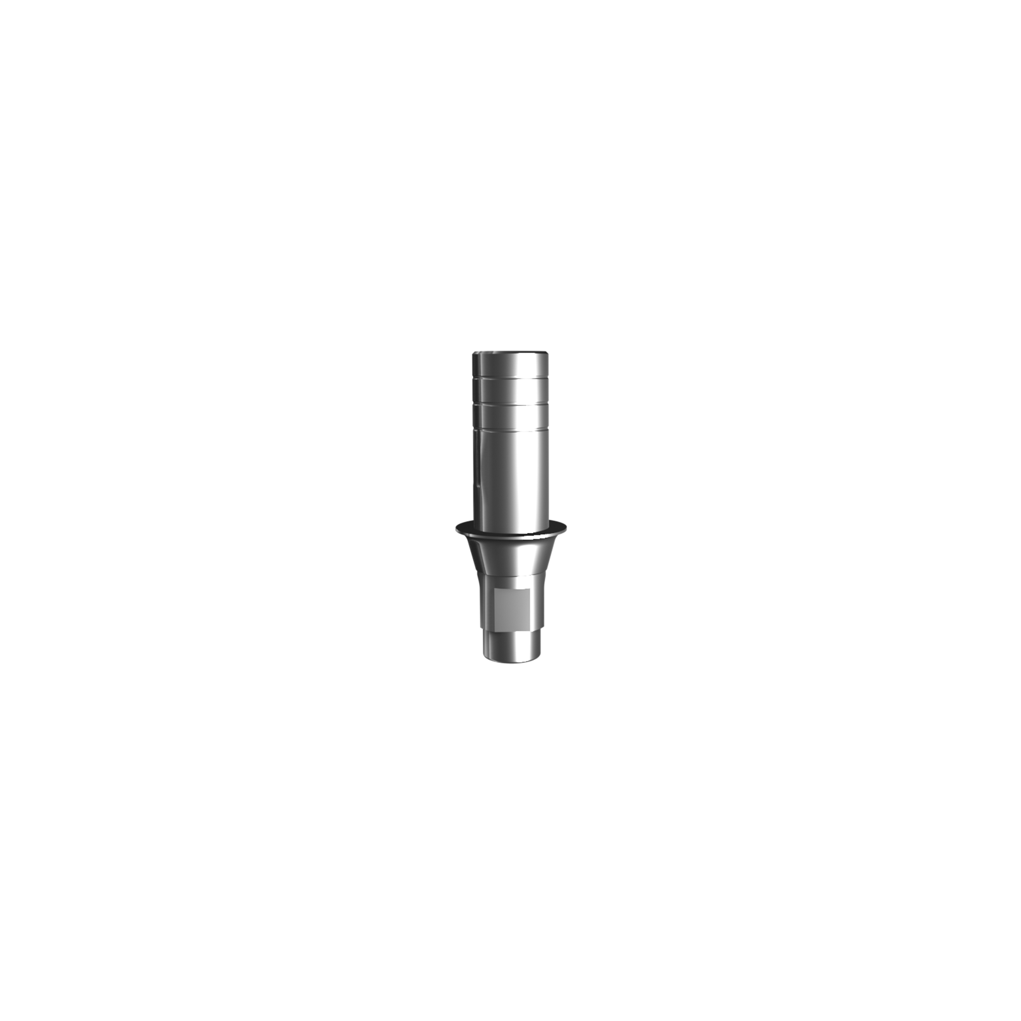 Titanium straight abutment RC for single (H 1.0 mm), for CAD/CAM.