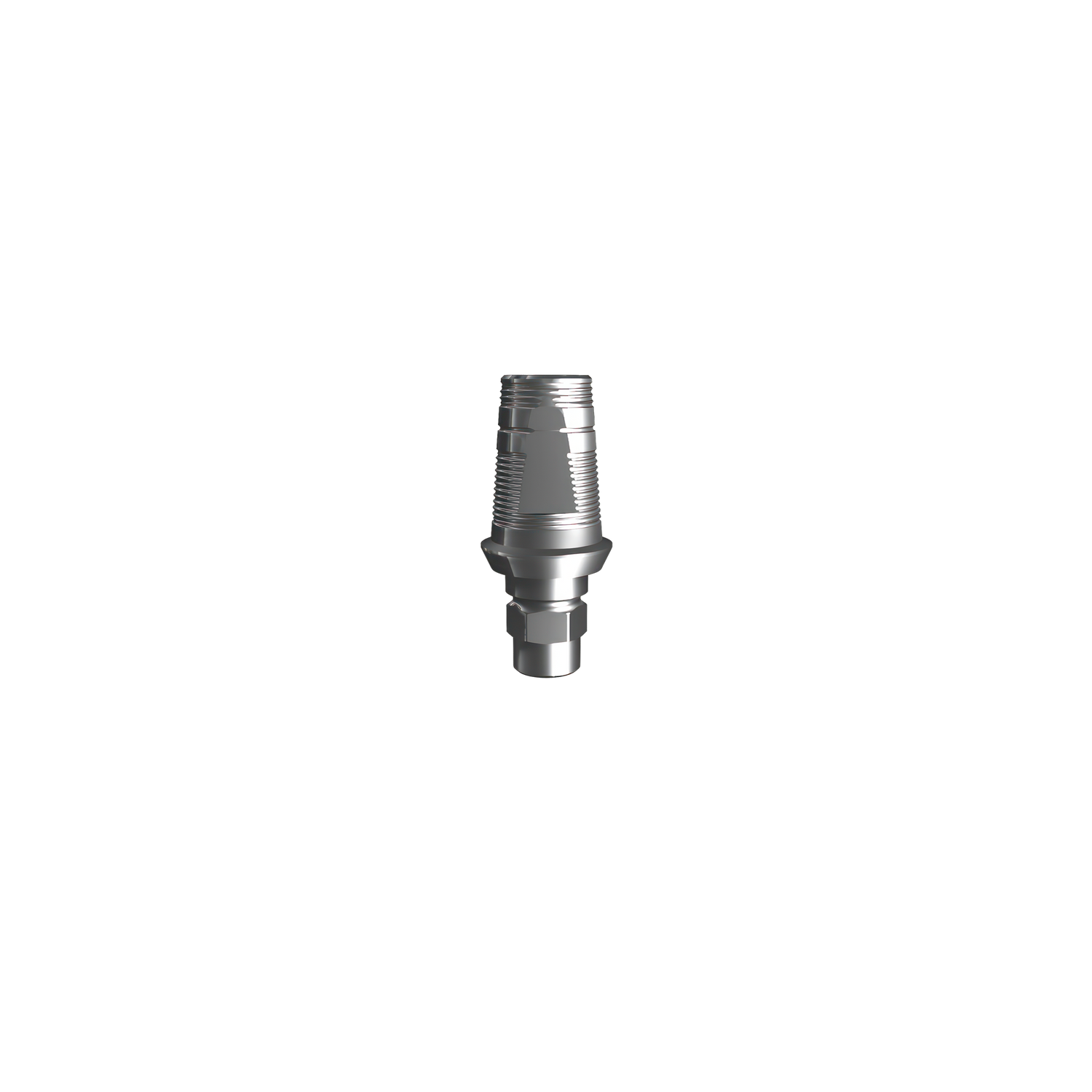 Titanium base, GeoMedi compatible ⌀ 3,4 (H 1,3 mm) for single.