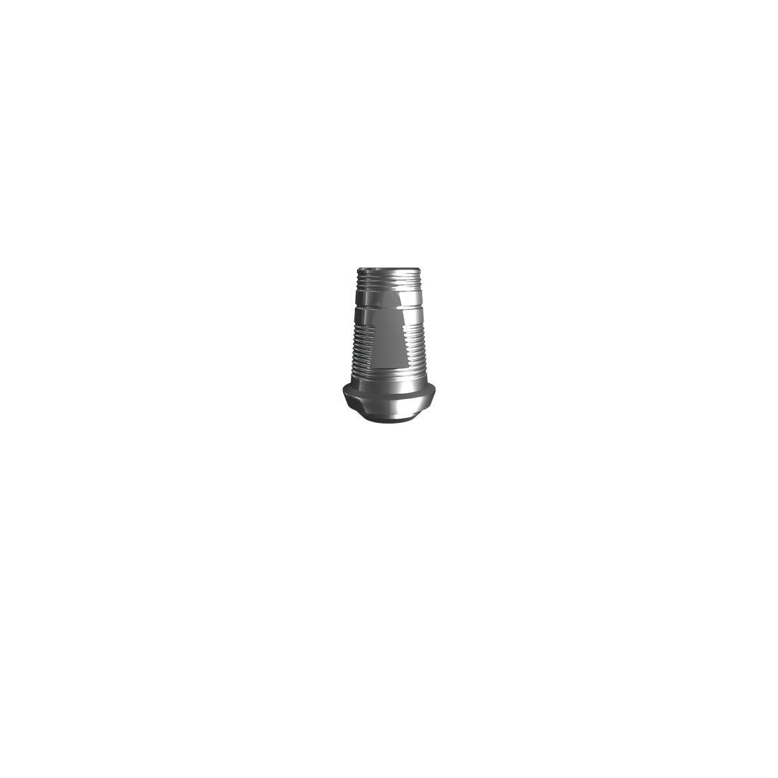 Titanium base, GeoMedi compatible ⌀ 3,8 (H 1,3 mm) for bridge.
