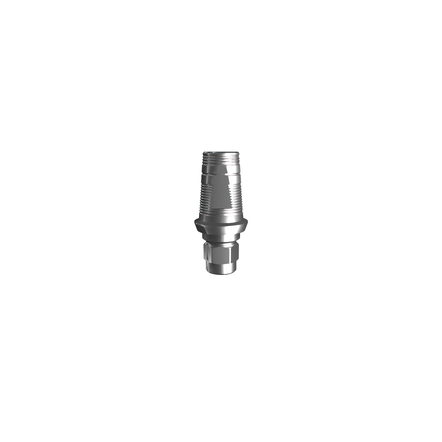 Titanium base, GeoMedi compatible ⌀ 3,8 (H 1,3 mm) for single.