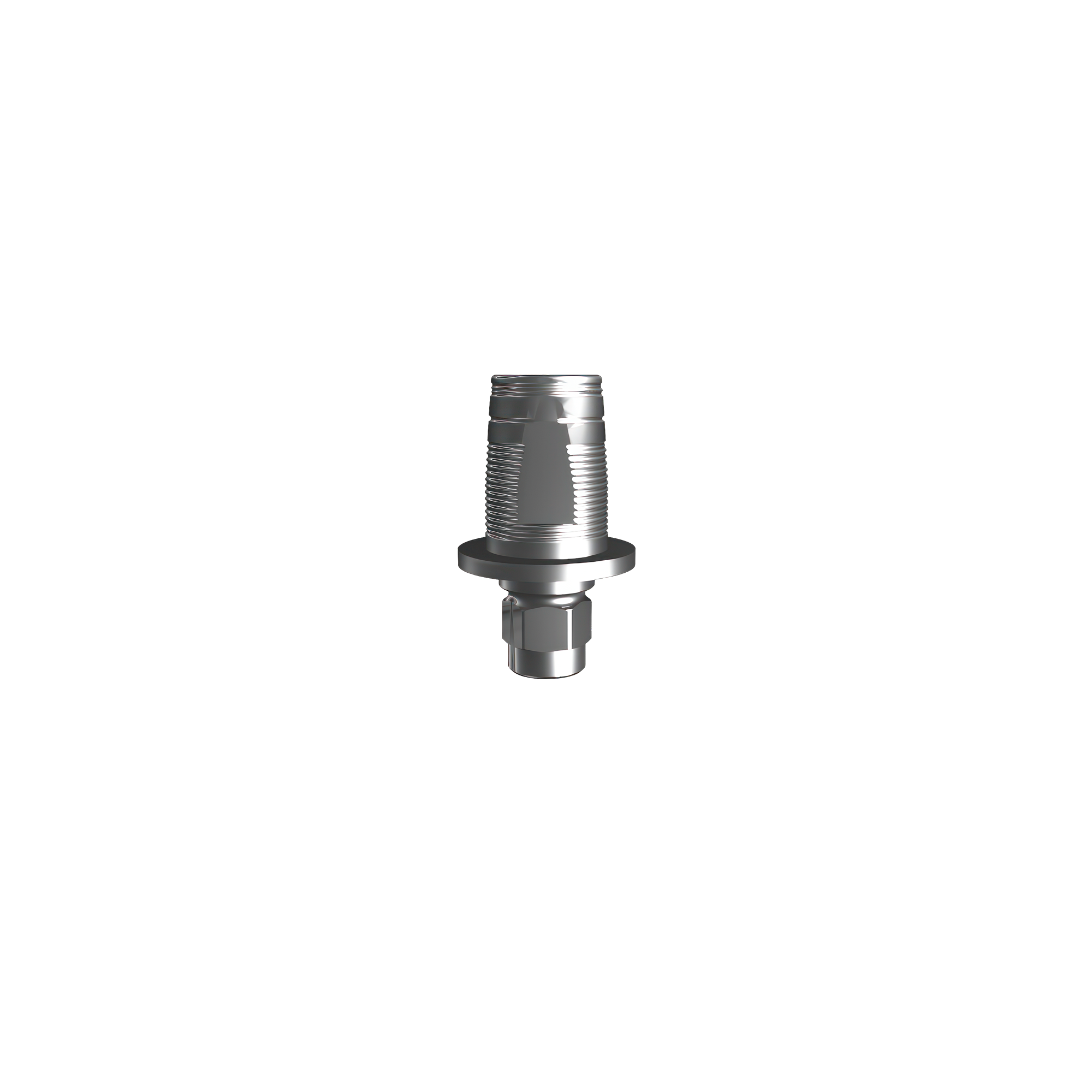 Titanium base, GeoMedi compatible ⌀ 5,5 (H 1,3 mm) for single.