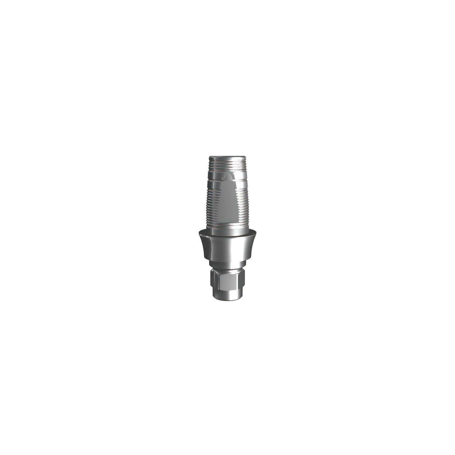 Titanium base, GeoMedi compatible ⌀ 3,8 (H 2,0 mm) for single.