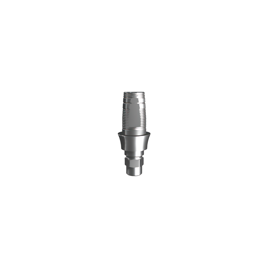 Titanium base, GeoMedi compatible ⌀ 3,4 (H 2,0 mm) for single.